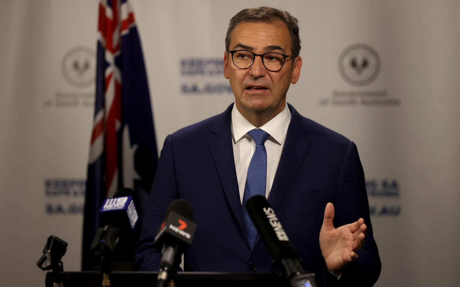 El jefe de gobierno del estado de Australia del Sur, Steven Marshall, (en la imagen) vinculó la mentira del ciudado español, a la decisión de confinar por seis días a unos 1,7 millones de habitantes que viven en esta jurisdicción ante el temor de que la propagación del virus fuera más grave. EFE/EPA/KELLY BARNES/Archivo