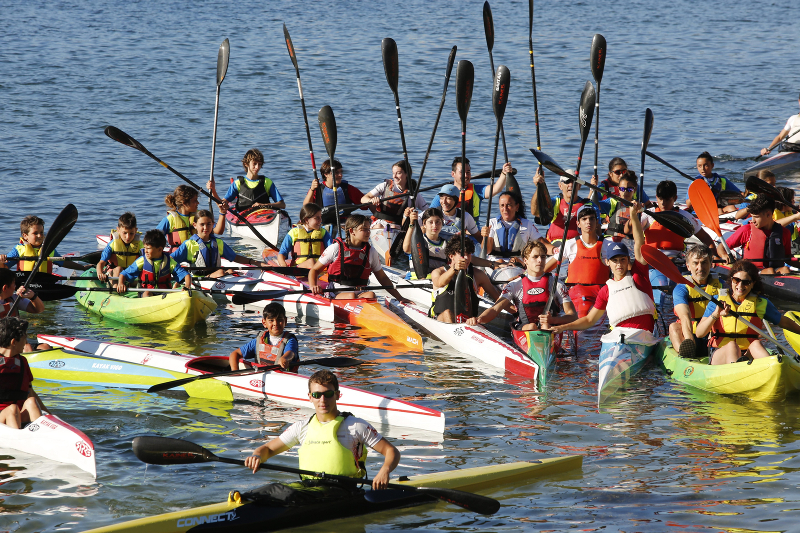 La jornada de entrenamiento especial de la mano de +Deporte Atlántico y el club de piragüismo Kayak Vigo