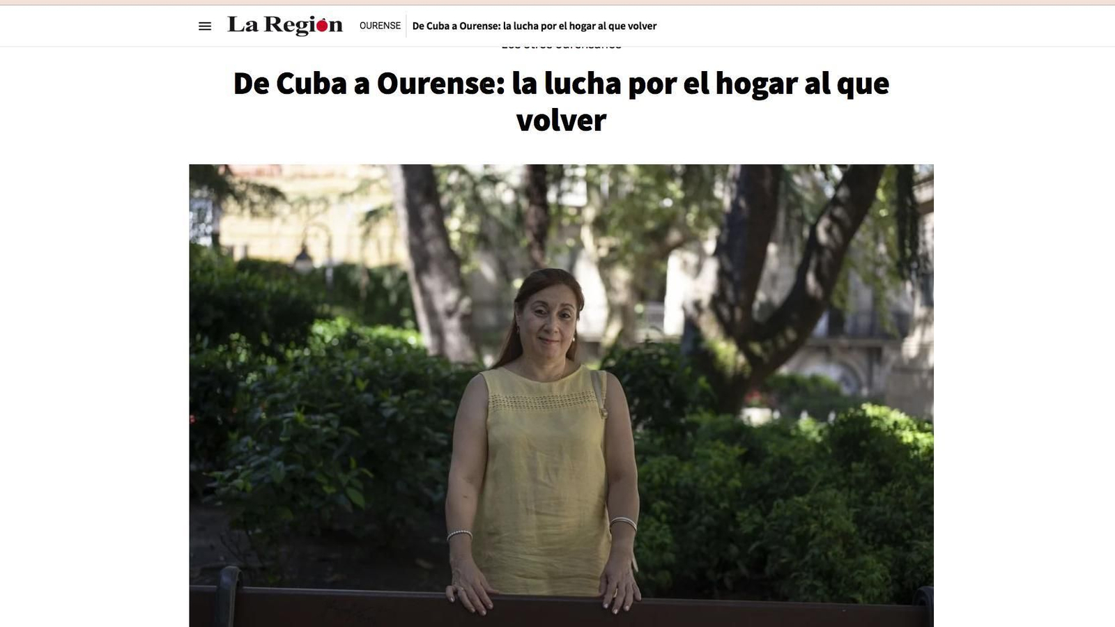 Mercedes Díaz, originaria de Manzanillo, llegó a Ourense en 2003. Foto Martiño Piñal