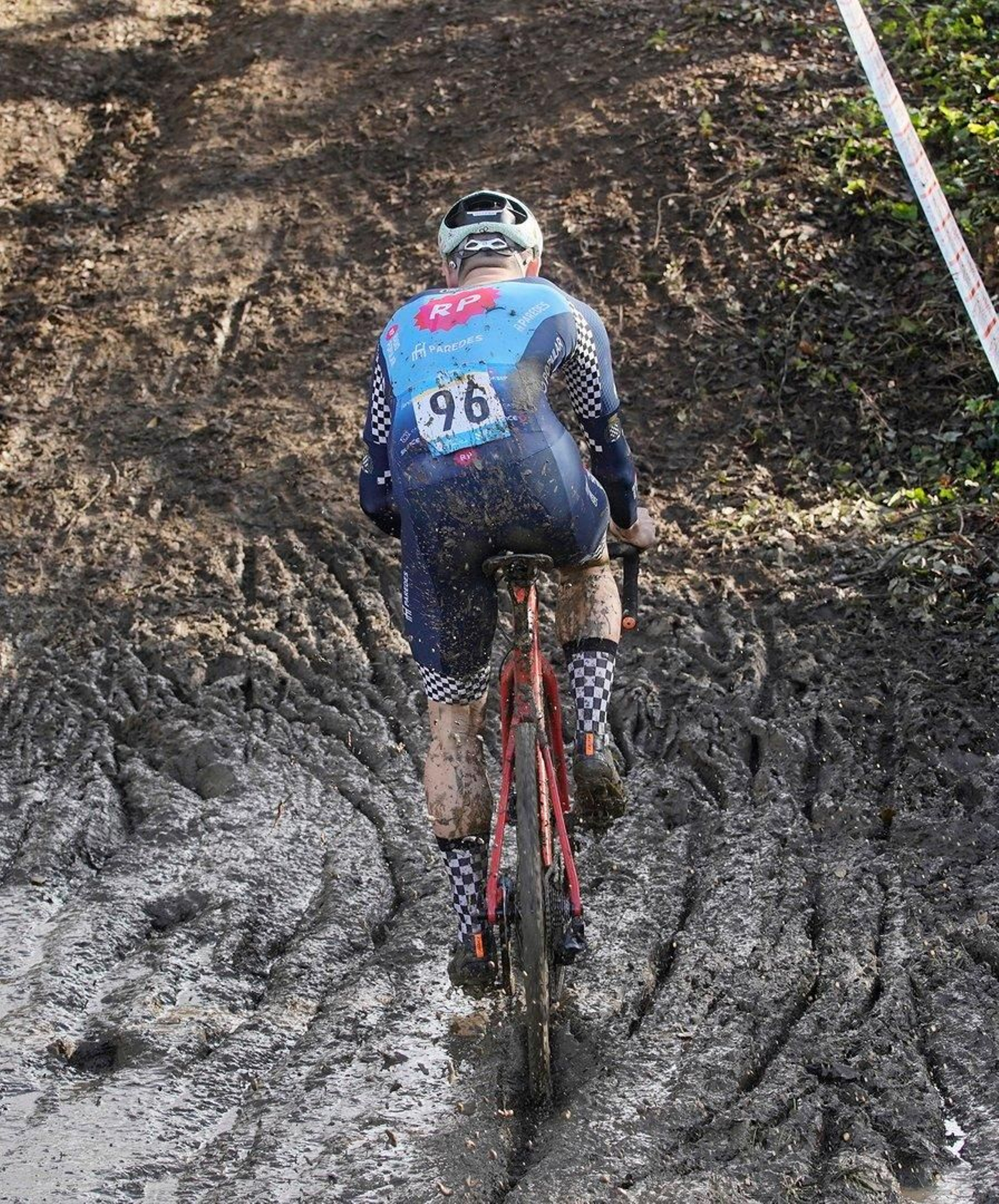 Homes na Copa Galicia de ciclocross en Nigrán.