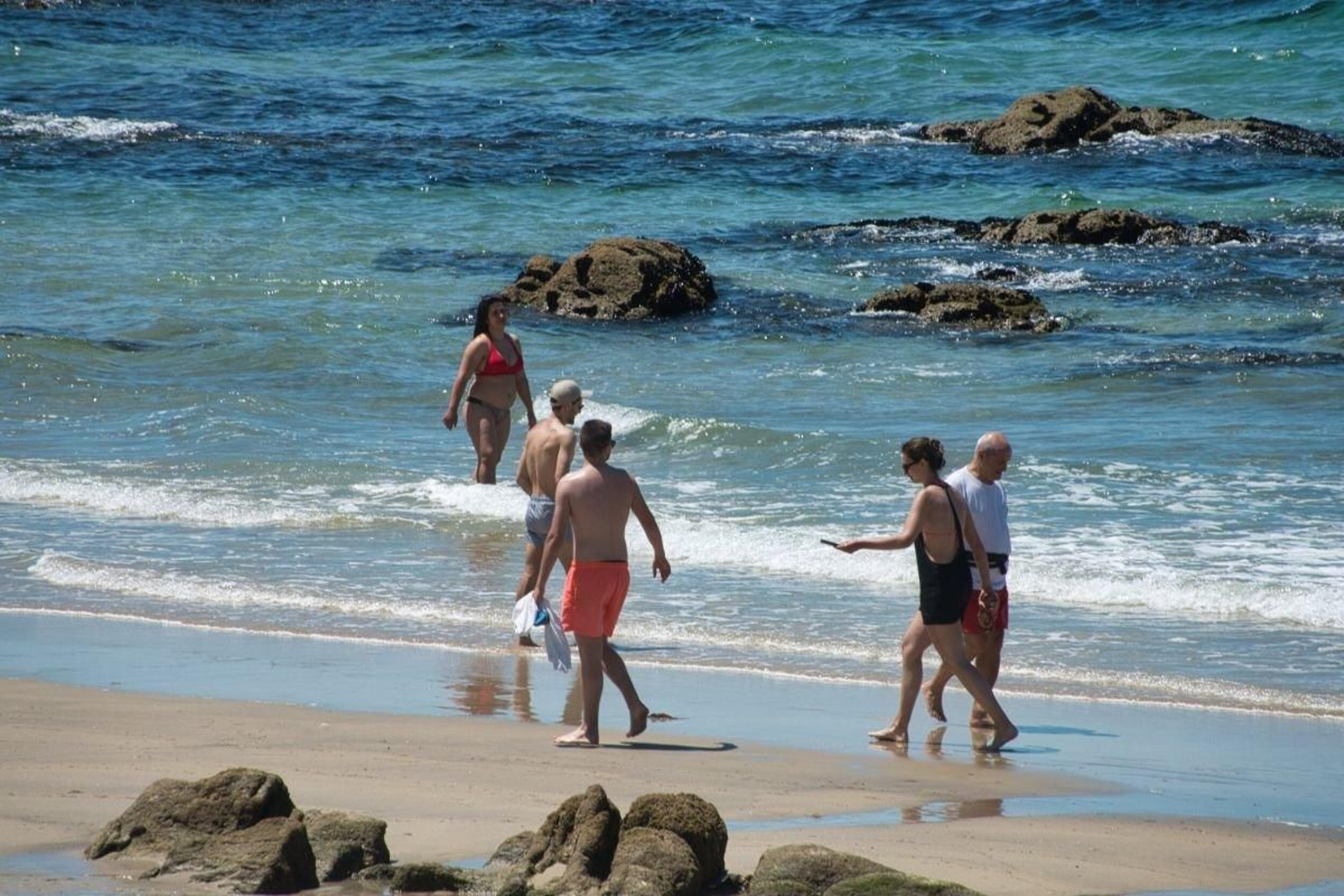 Ayer ya hubo ambiente de playa.