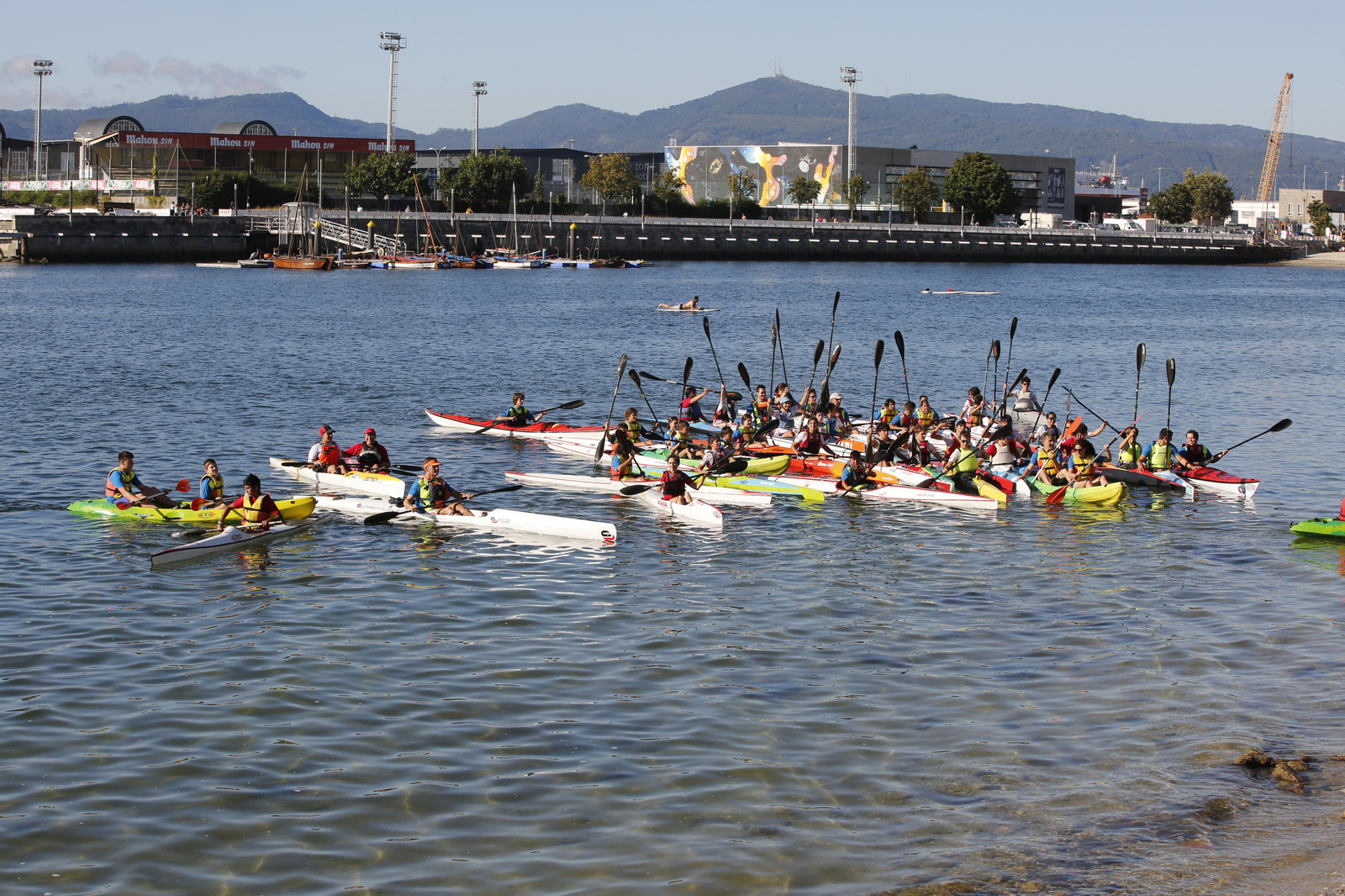 La jornada de entrenamiento especial de la mano de +Deporte Atlántico y el club de piragüismo Kayak Vigo