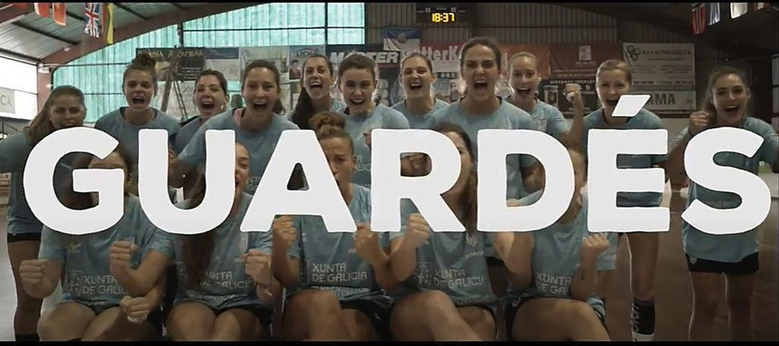 Fotogramas del vídeo de la campaña de abonados que realizó el Atlético Guardés.