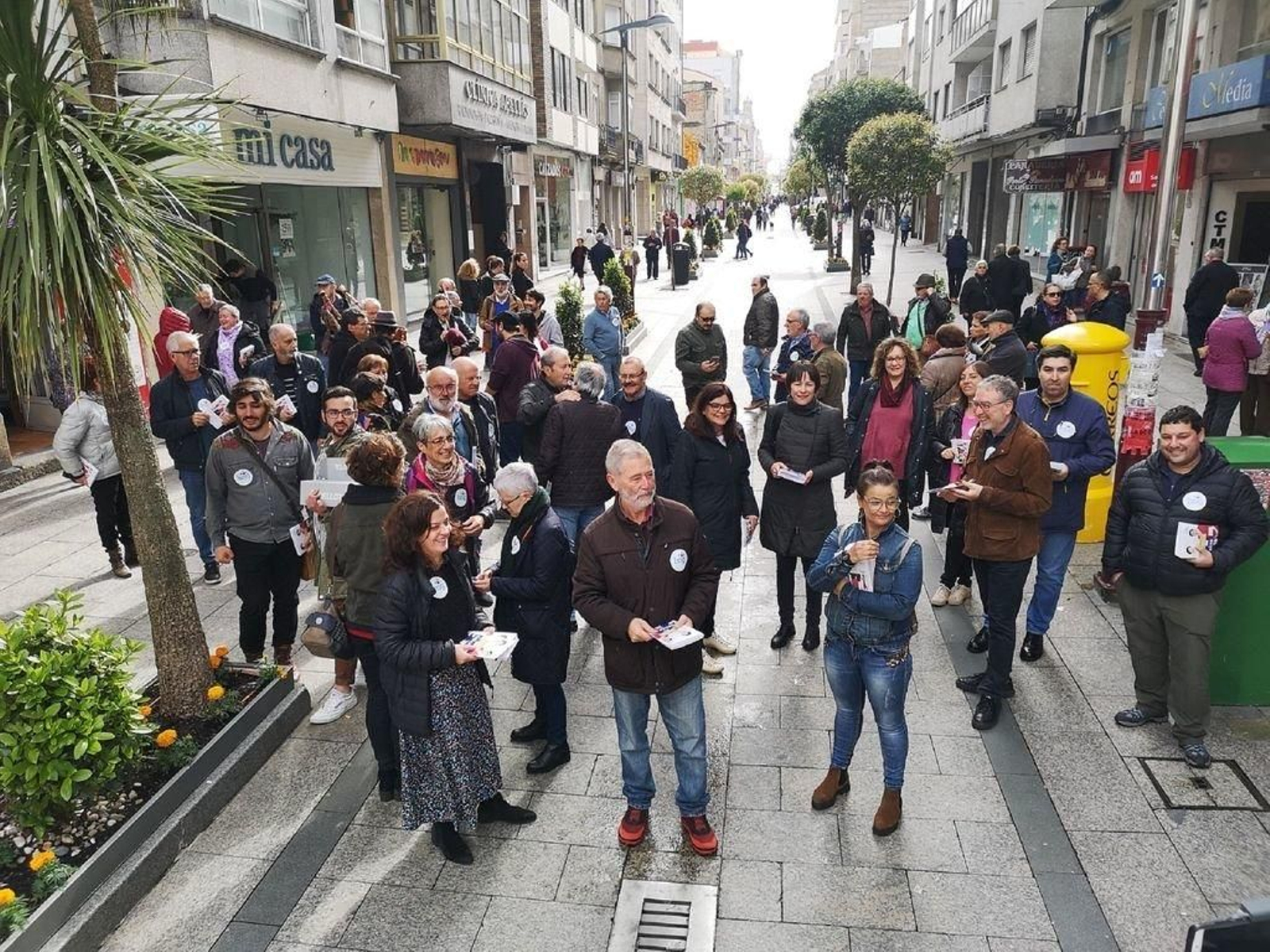 Carme da Silva e Ana Pontón visitaron O Calvario.