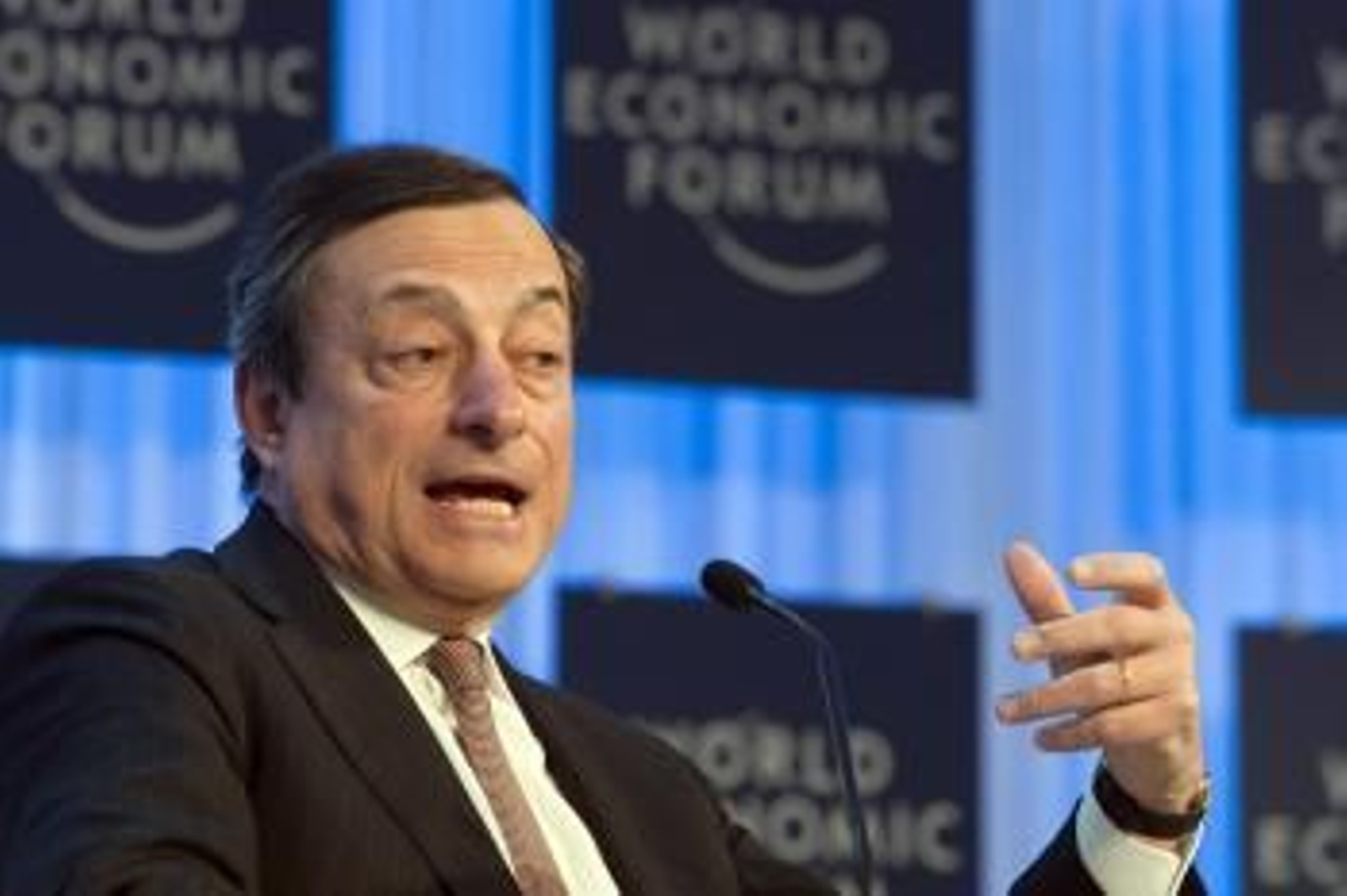 El presidente del Banco Central Europeo, el italiano Mario Draghi,