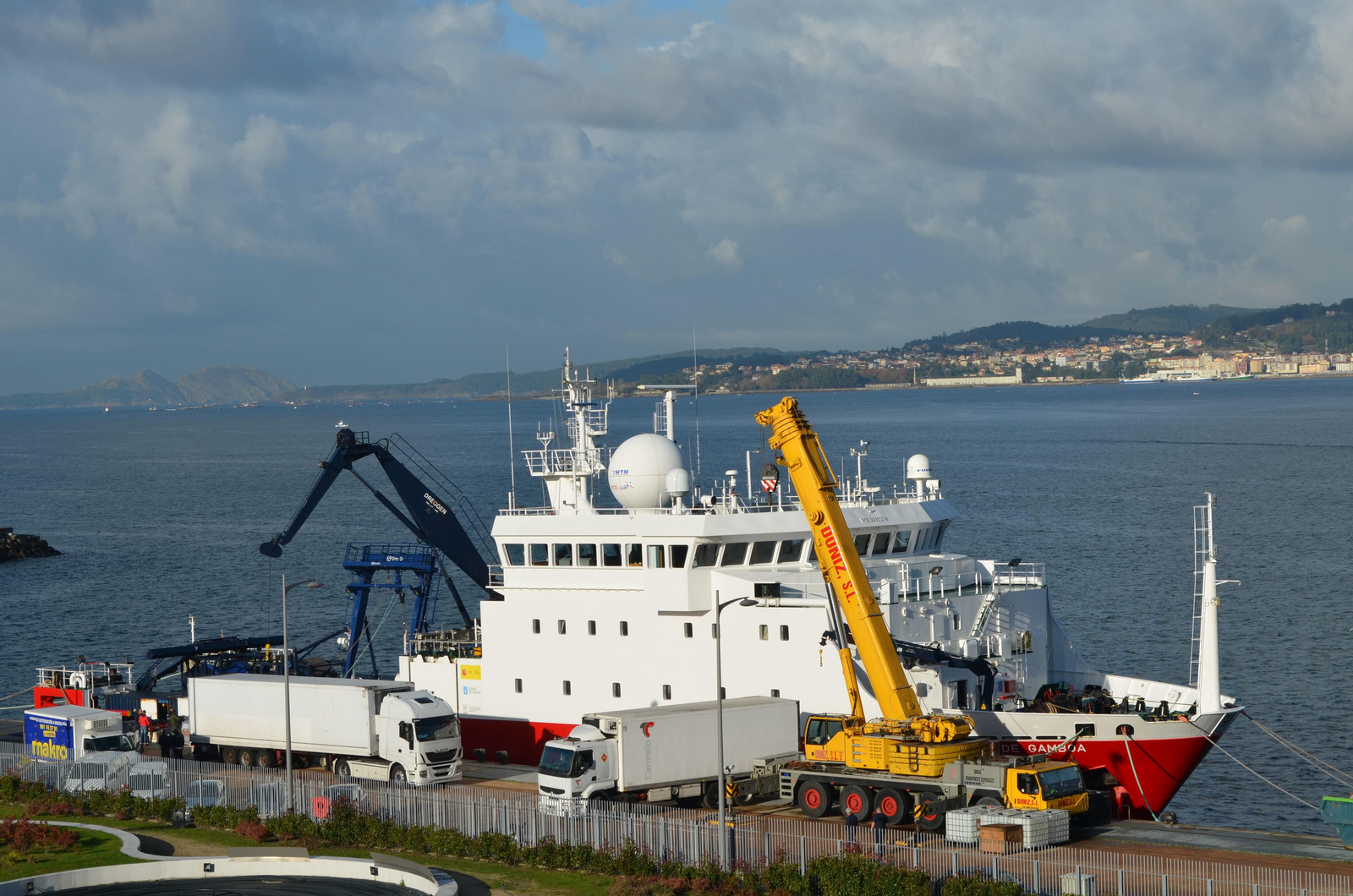 El buque oceanográfico "Sarmiento de Gamboa" partió de Vigo con el producto a finales del año pasado.