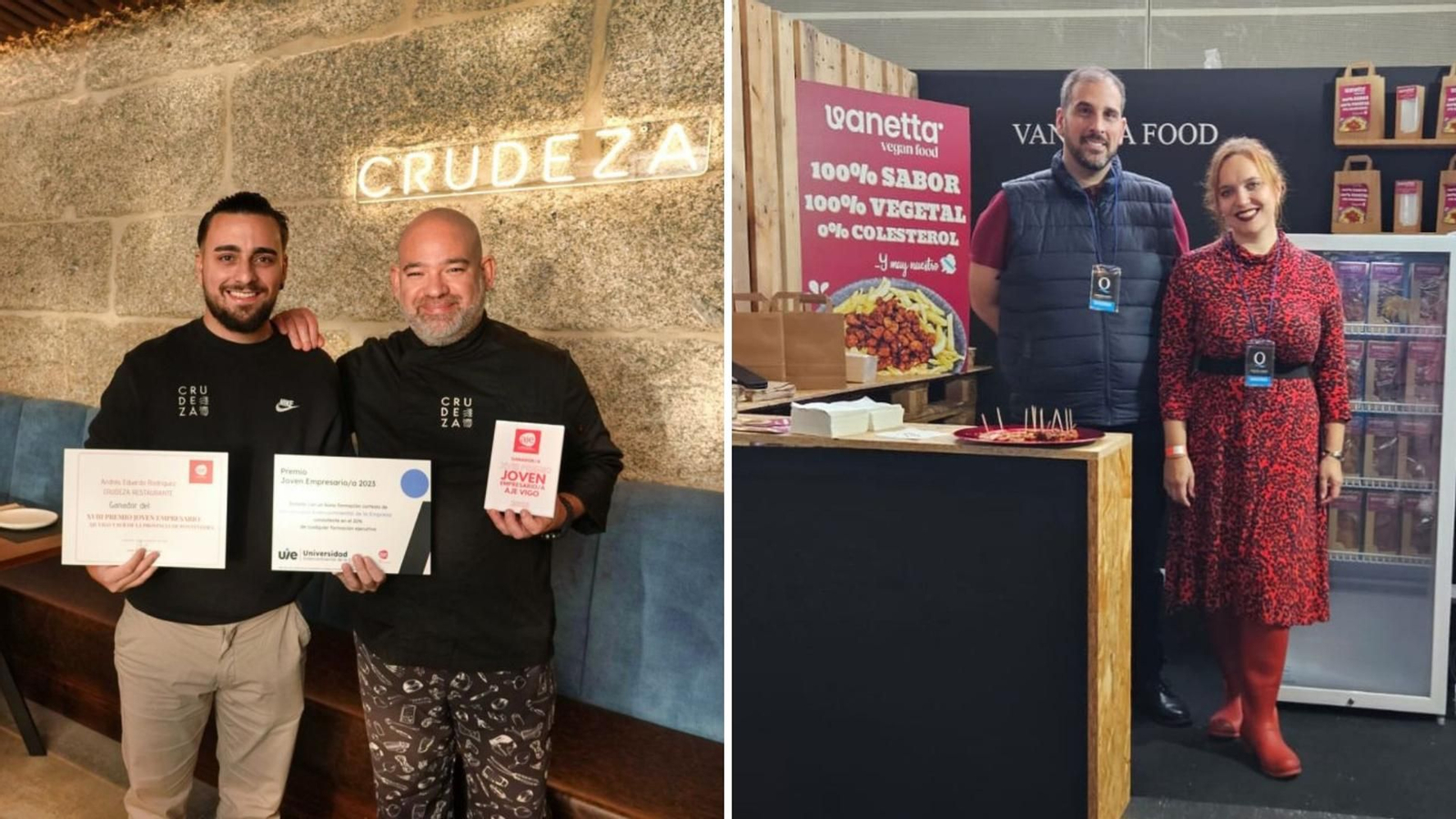 Los galardonados en los Premios AJE 2023.