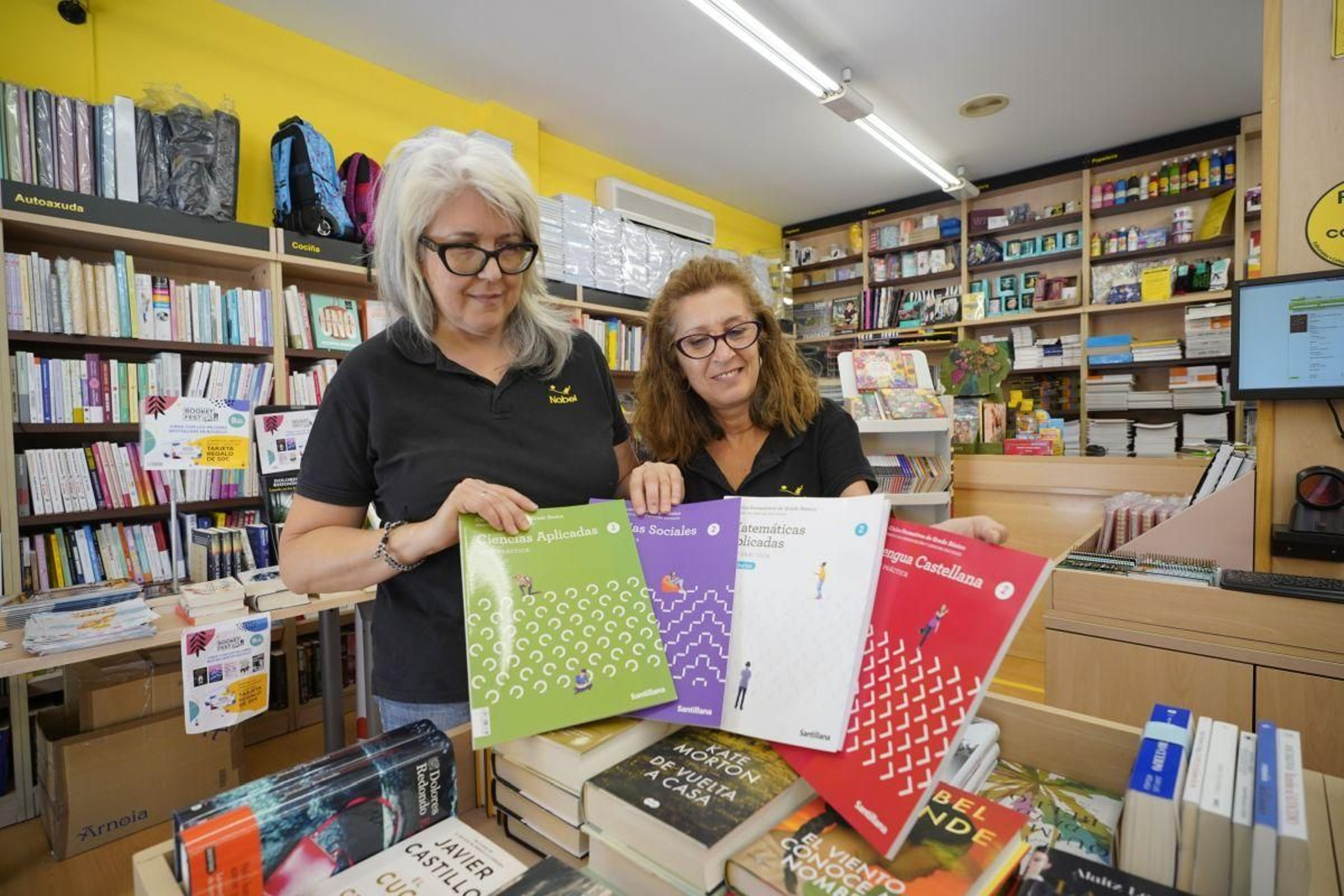 El programa de ayudas de libros, de 205 euros por alumno, cumple su segunda edición.