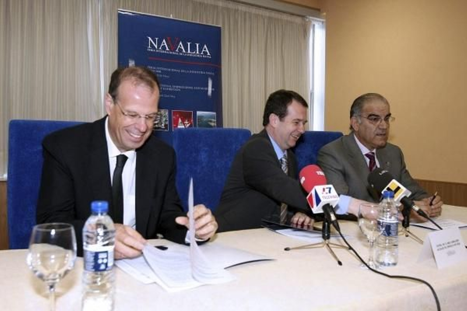 La presentación de Navalia, II Edición de la Feria Internacional de la Industria Naval.  (Foto: EFE)