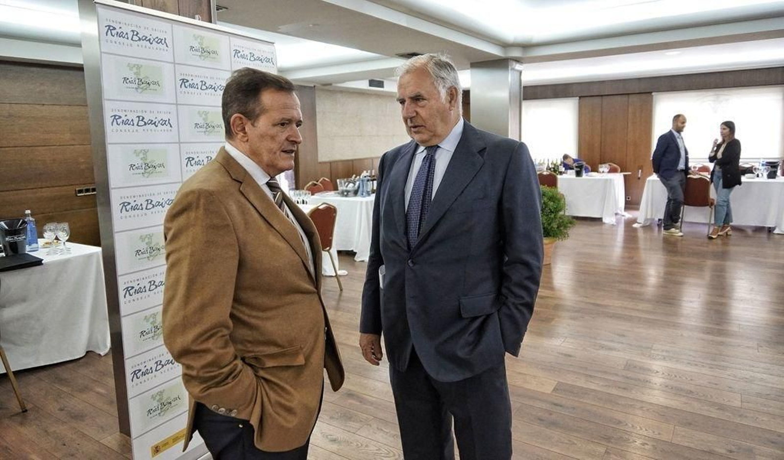 García Orois y Gil de Araujo, ayer en Vigo.