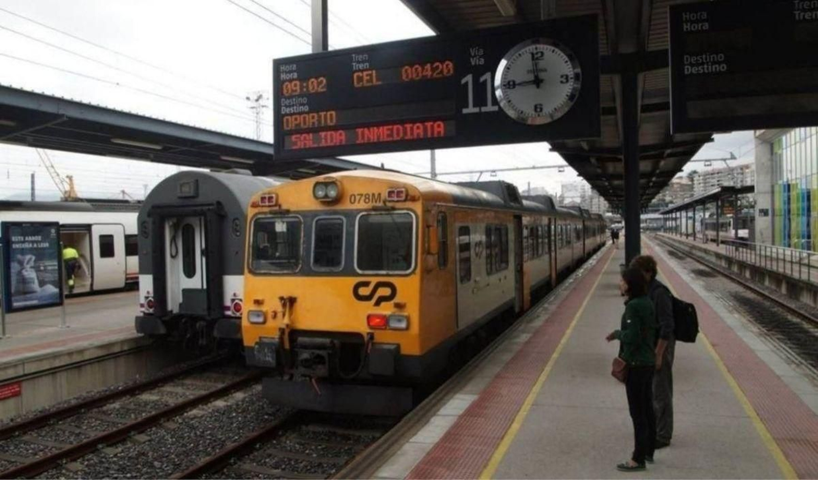 El actual tren Celta que conecta Vigo y Oporto.