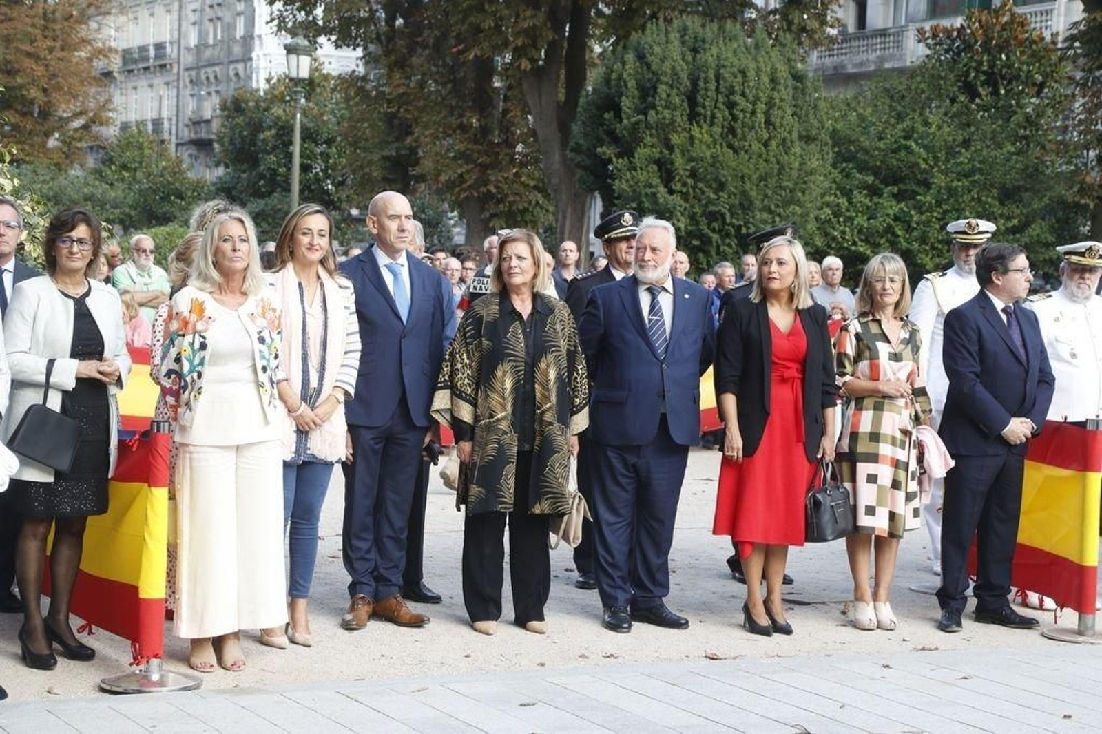 Porro, Egerique, Savouret, Franco, López Veiga, Muñoz, Marra y Font, en el acto de ayer.