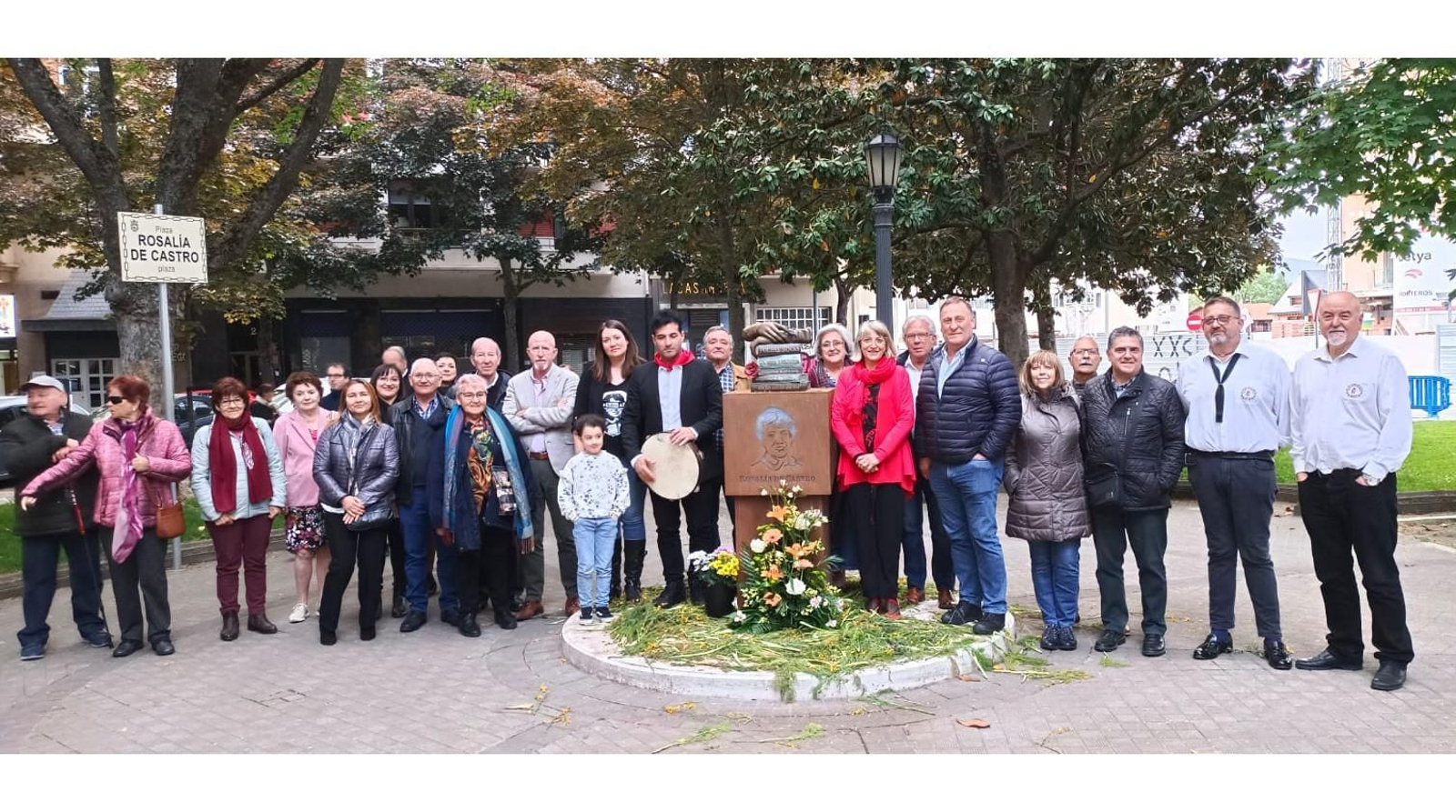 Imagen de la celebración del Día das Letras Galegas en Pamplona