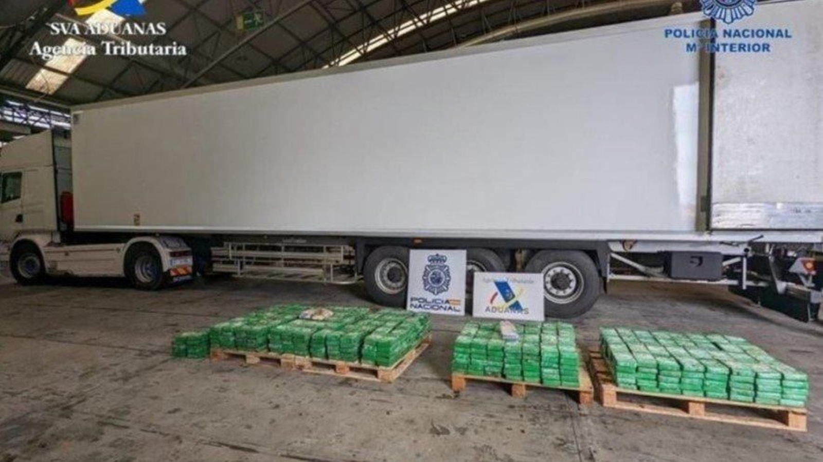 El alijo de cocaína fue interceptado en el mes de abril.