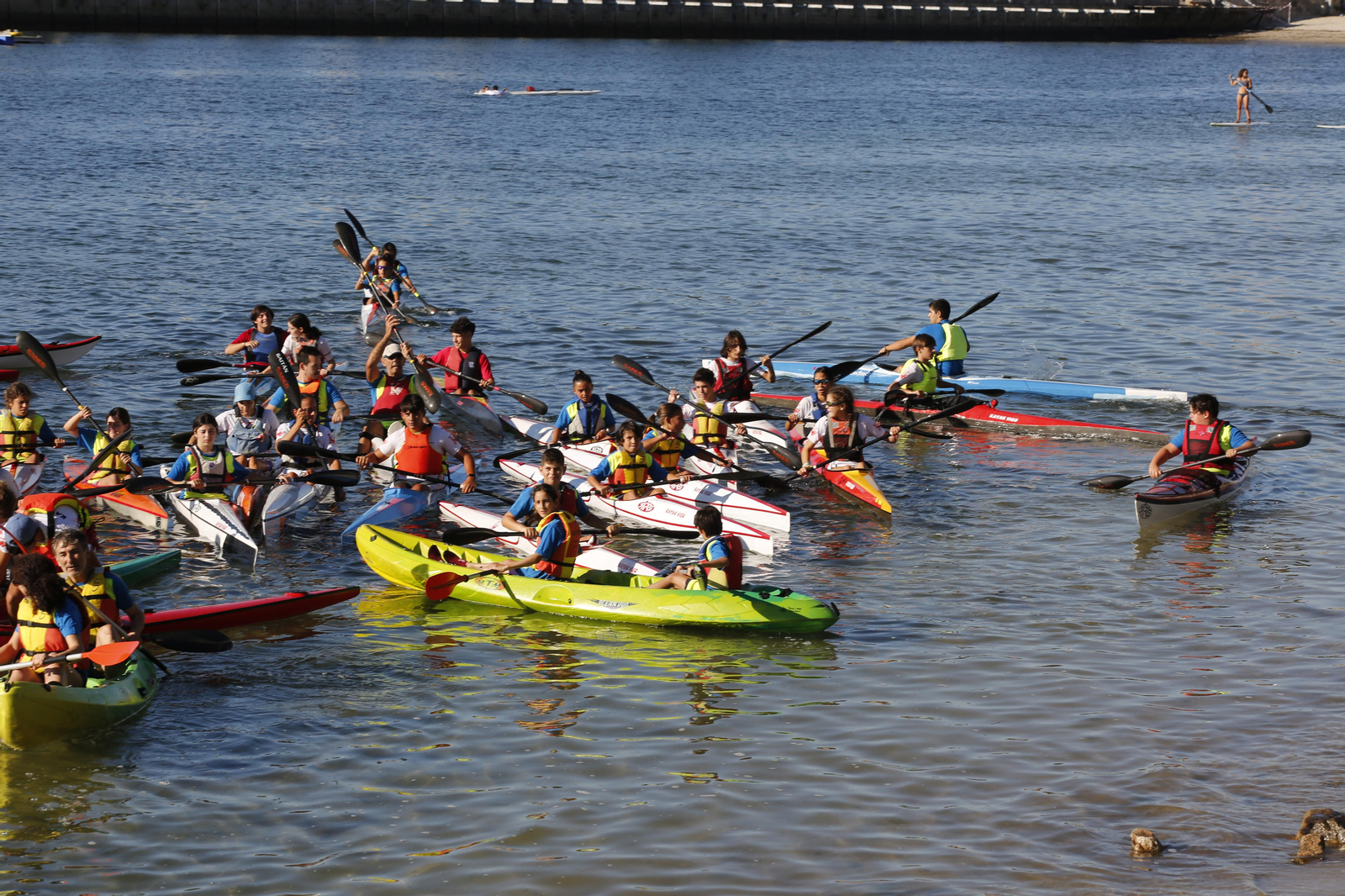 La jornada de entrenamiento especial de la mano de +Deporte Atlántico y el club de piragüismo Kayak Vigo