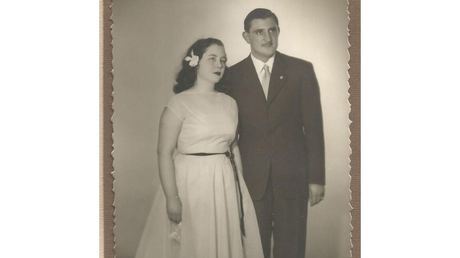Boda de Elías Fernández Pato con Haydée Lidia Gómez Dopado, en 1957