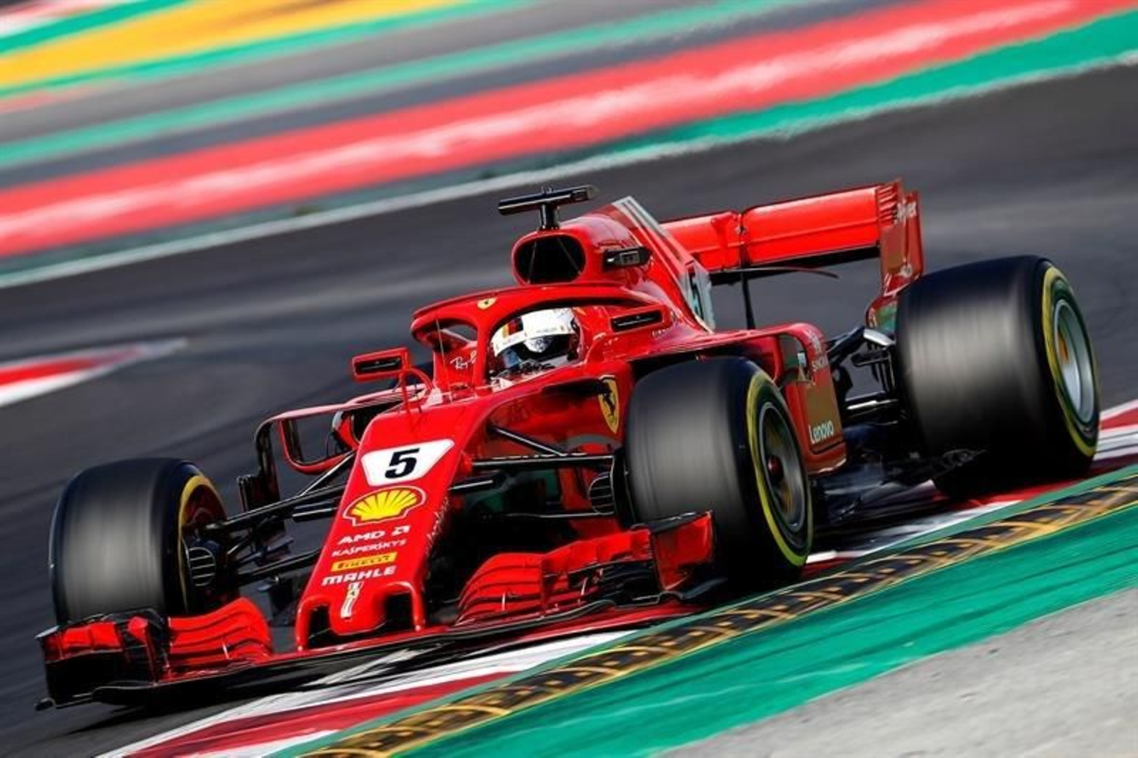 El piloto alemán de Ferrari, Sebastian Vettel
