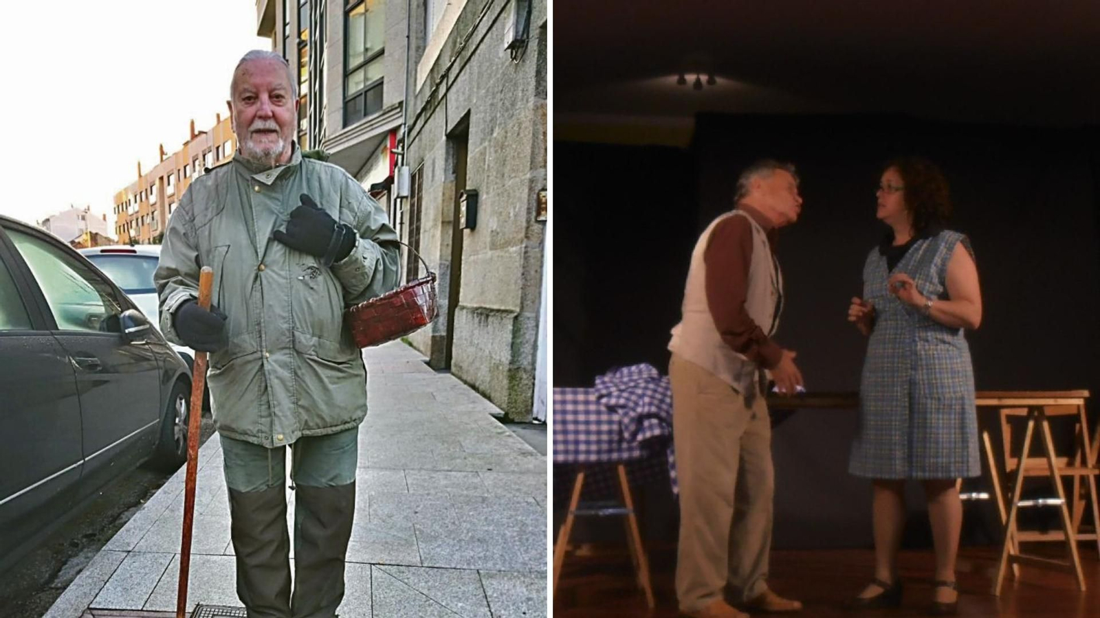 Alfonso Rey, “Sitiño”, es homenajeado por Pardevila. Enrique Landesa (arriba, en una representación), por Rueiro.