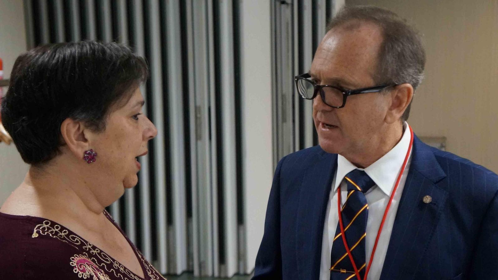 Rosa con Eduardo Dizy 