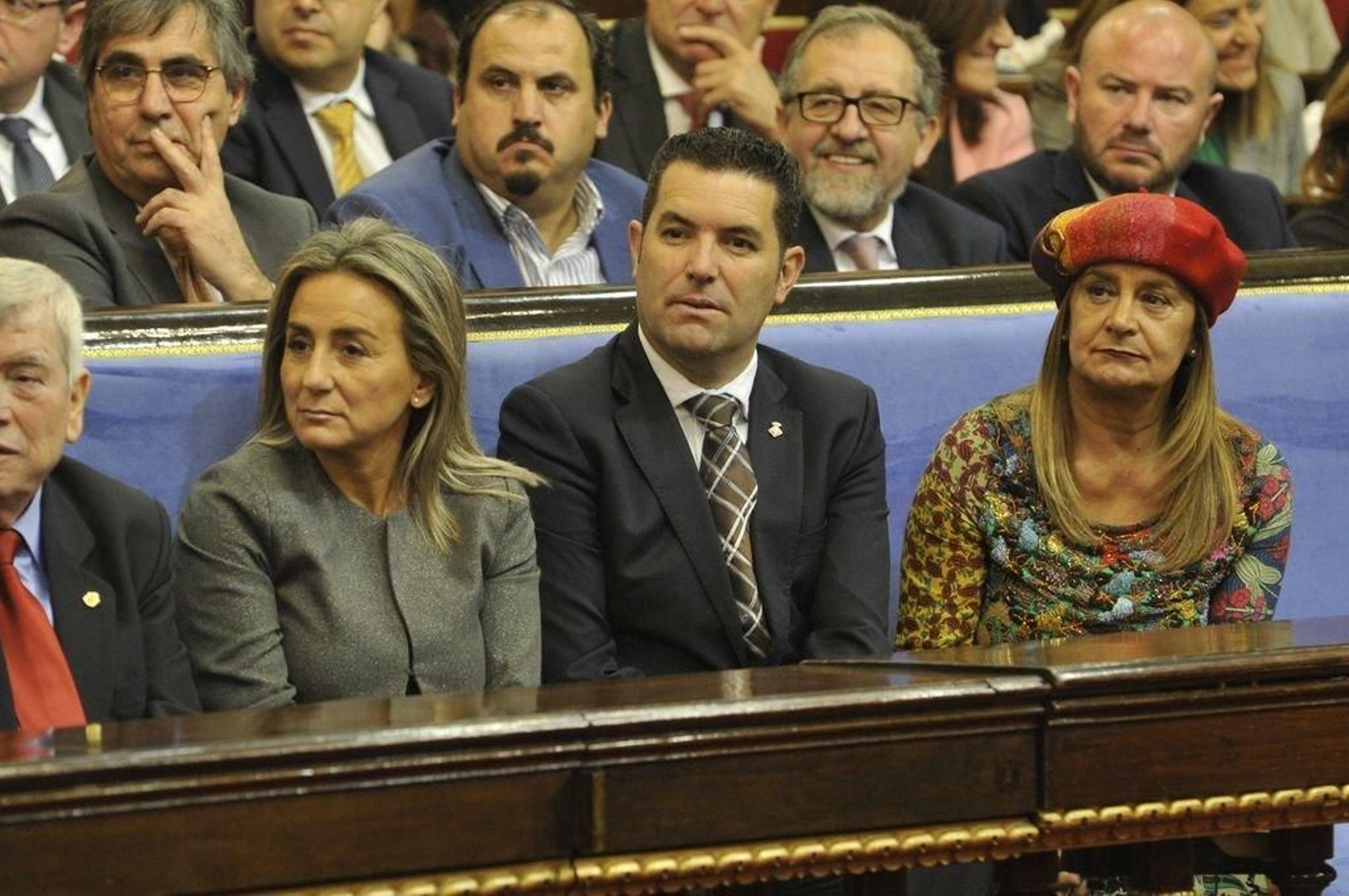 Carmela Silva (derecha), en el homenaje celebrado ayer en Madrid.