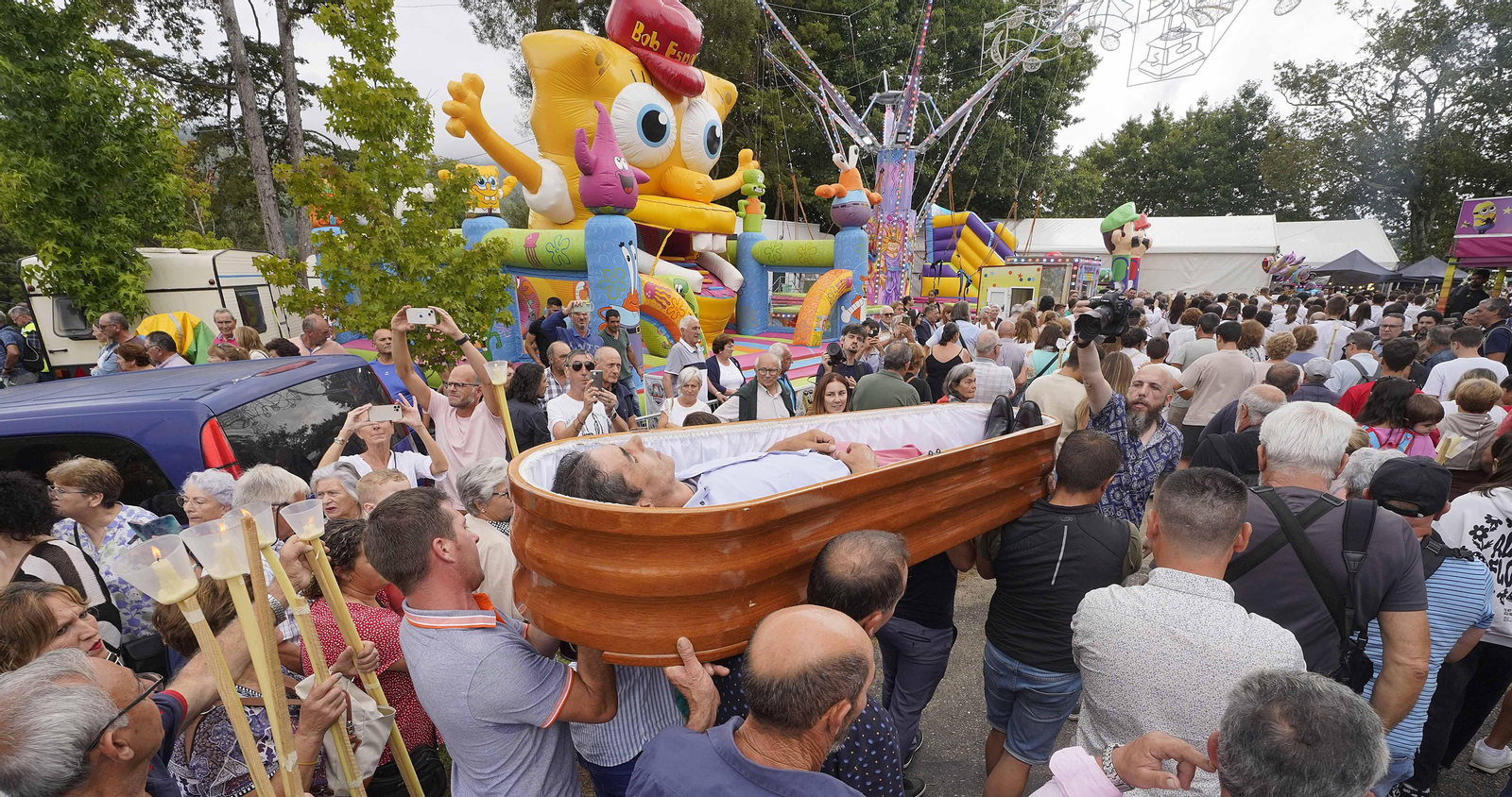 Procesión de Santa Marta de Ribarteme.