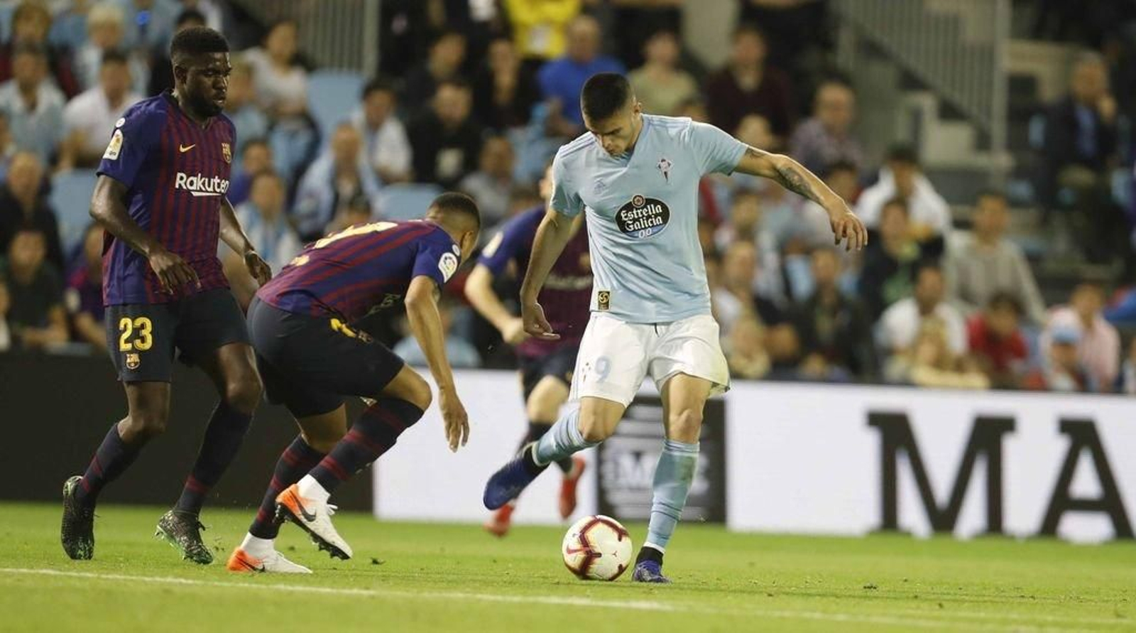 Maxi Gómez fue una solución para sus compañeros durante toda la noche y además abrió el marcador con un gran remate al vuelo.