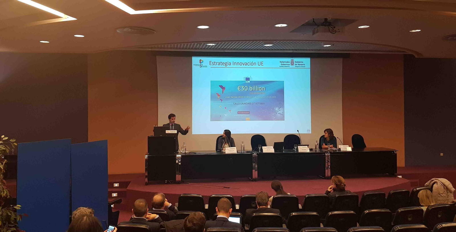 El director general de Acción Exterior, Mikel Irujo, intervino en la jornada