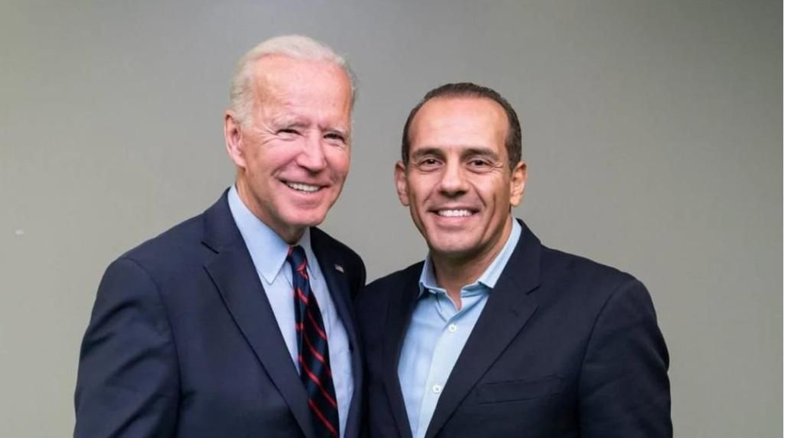 Juan Verde con Joe Biden, el presidente de los Estados Unidos