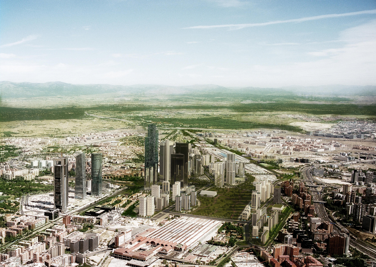 Vista general de las actuaciones previstas en Distrito Castellana Norte.