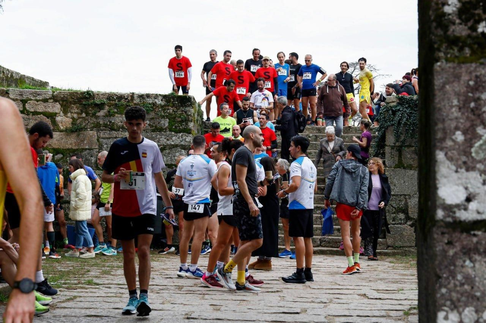 Interior de la fortaleza de O Castro, lugar de meta.