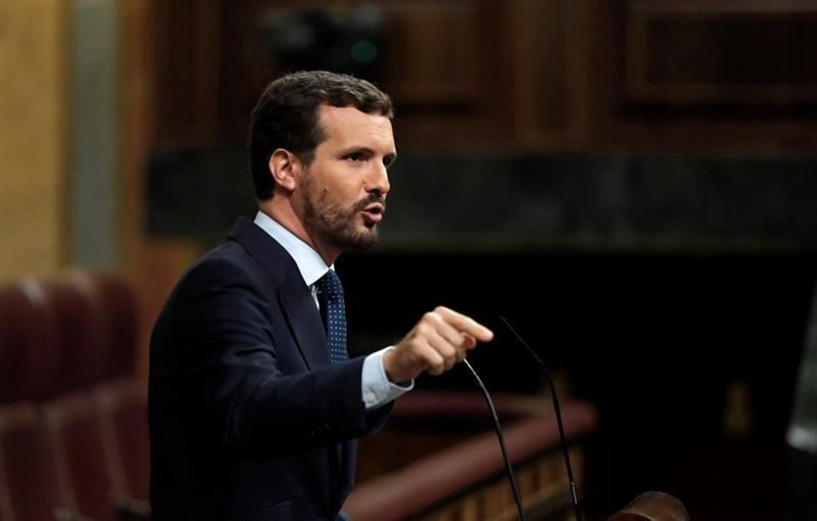 El líder del Partido Popular, Pablo Casado