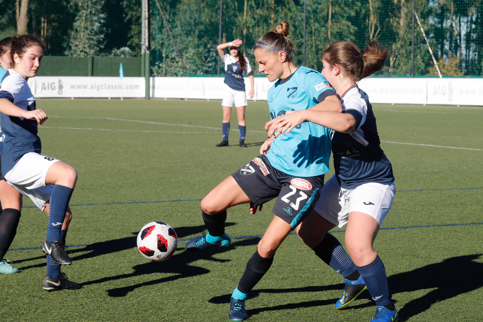 Nati fue la autora de los dos goles con los que el Matamá empató antes de remontar el encuentro.