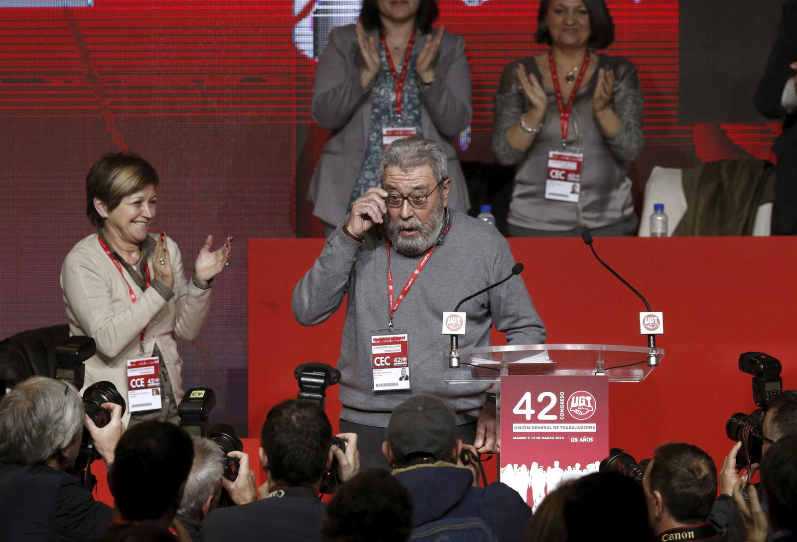 Cándido Méndez, en su despedida.