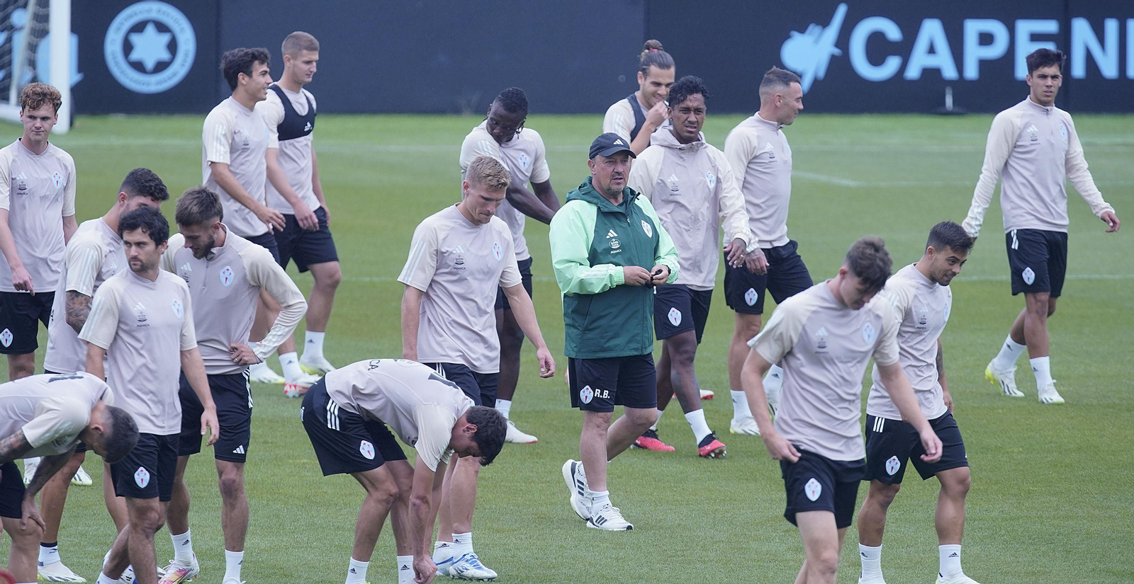 Entrenamiento del Celta en Mos.