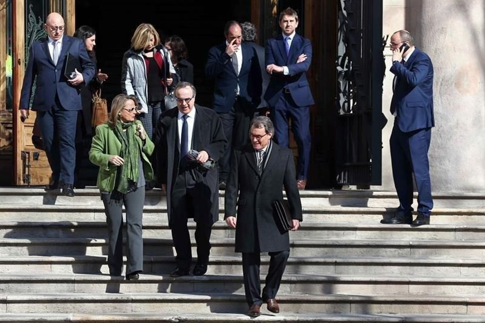 El expresidente de la Generalitat Artur Mas (c)