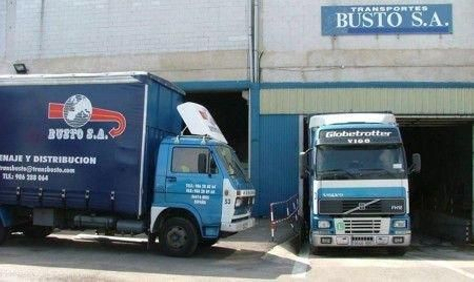 La empresa logística Busto SA se encuentra en el polígono de Rebullón, cerca de Puxeiros.