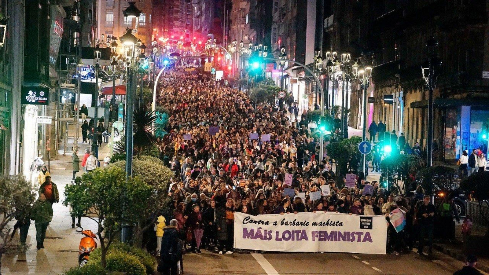 Manifestación del 8 de marzo en Vigo.