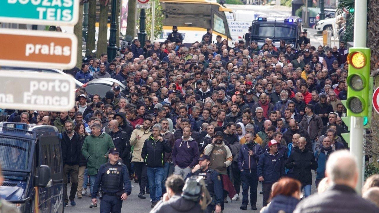 Manifestación del naval en Vigo. // Vicente Alonso