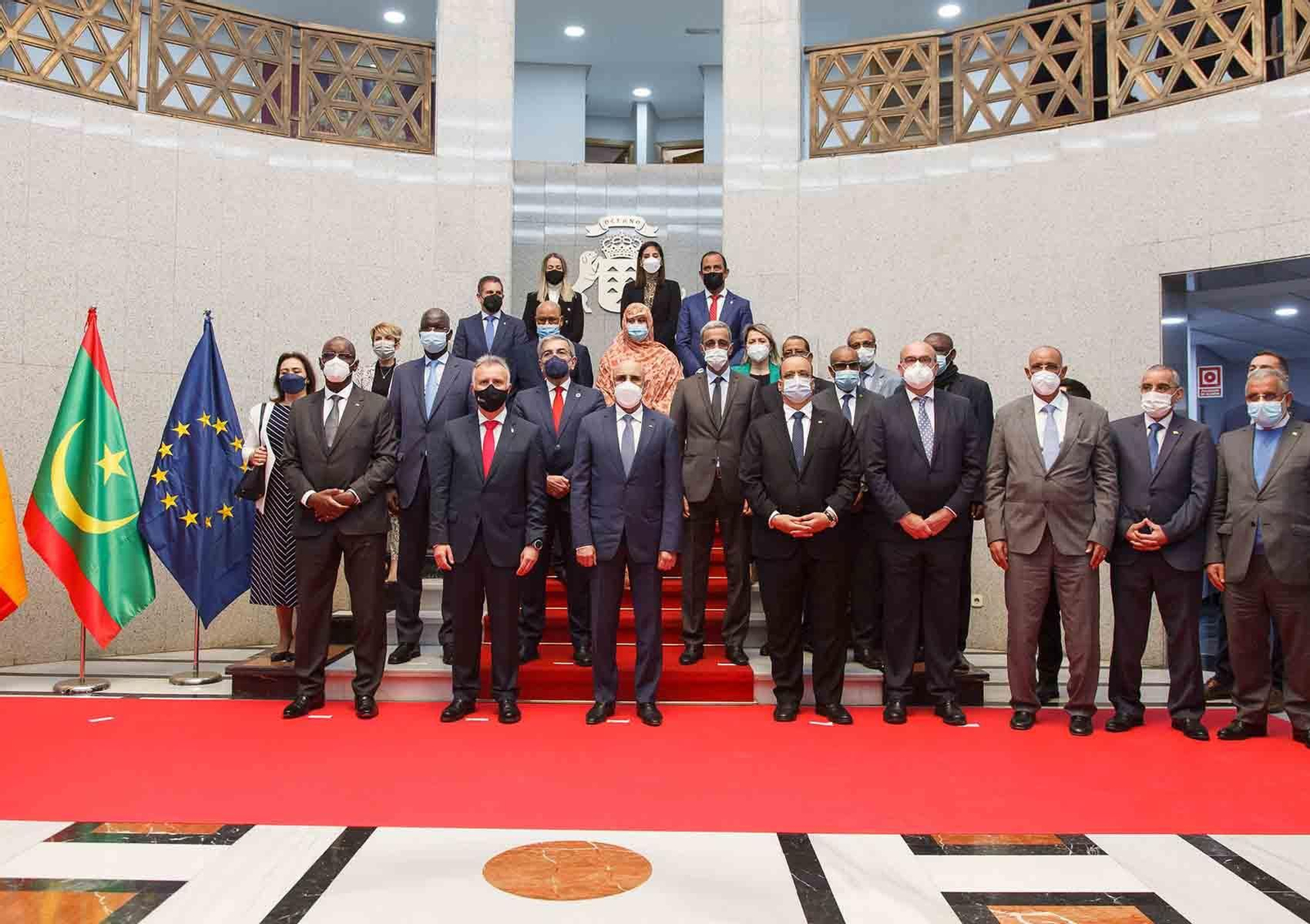 Foto de familia de las delegaciones de Canarias y Mauritania