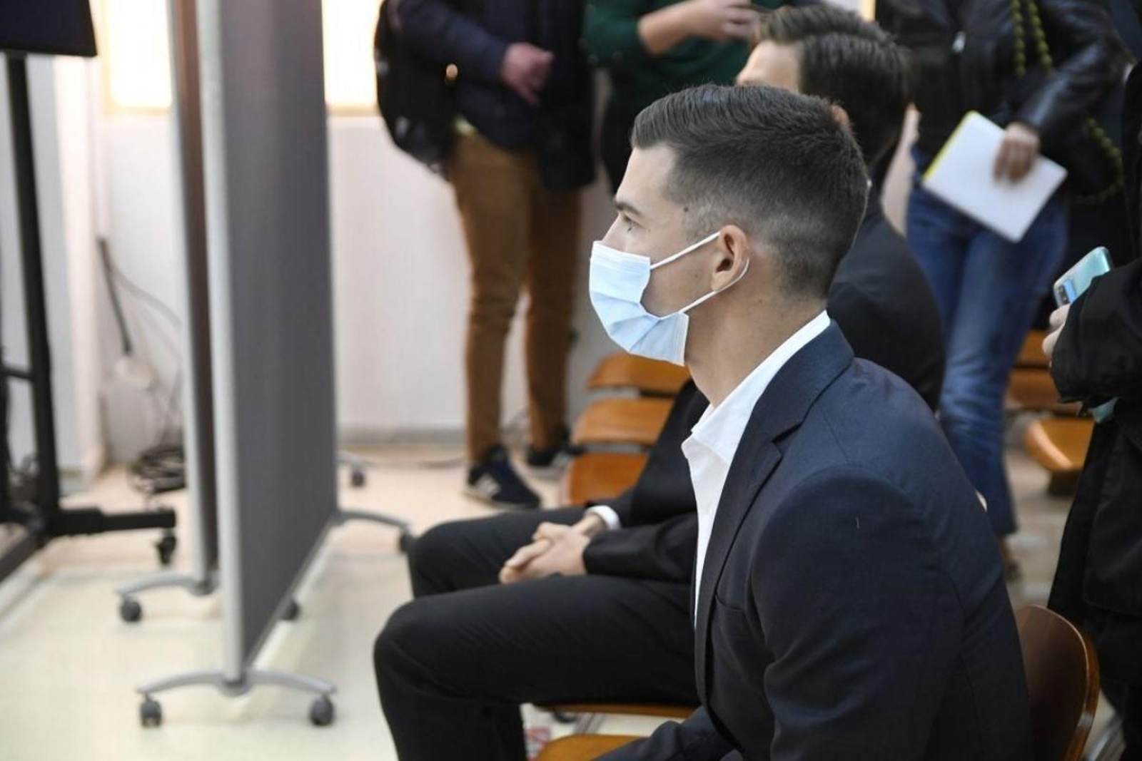 Santi Mina, durante el juicio en la Audiencia Provincial de Almería en 2022.