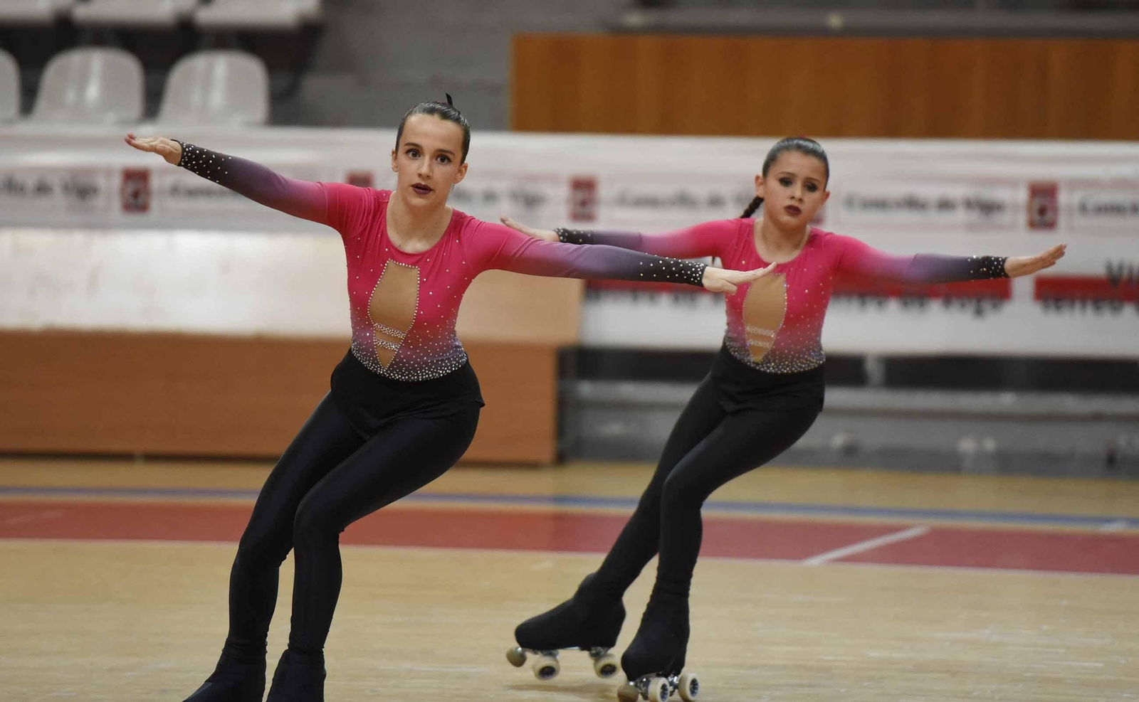 Un momento de la jornada celebrada ayer en el pabellón de As Travesas, que registró una buena entrada.