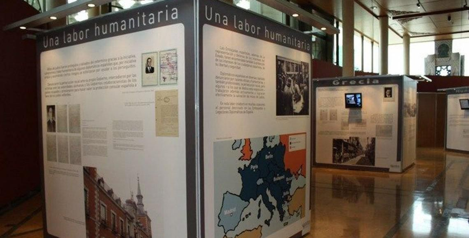 Exposición sobre la labor de los diplomáticos españoles durante la Segunda Guerra Mundial.