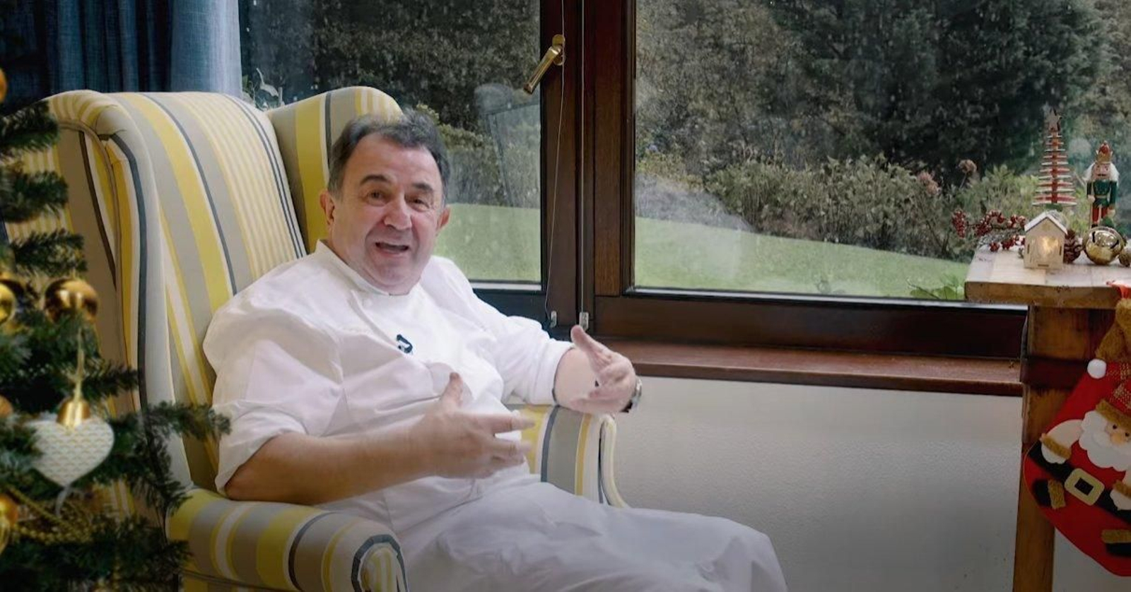 Martín Berastegui en el anuncio de Navidad de Coren.