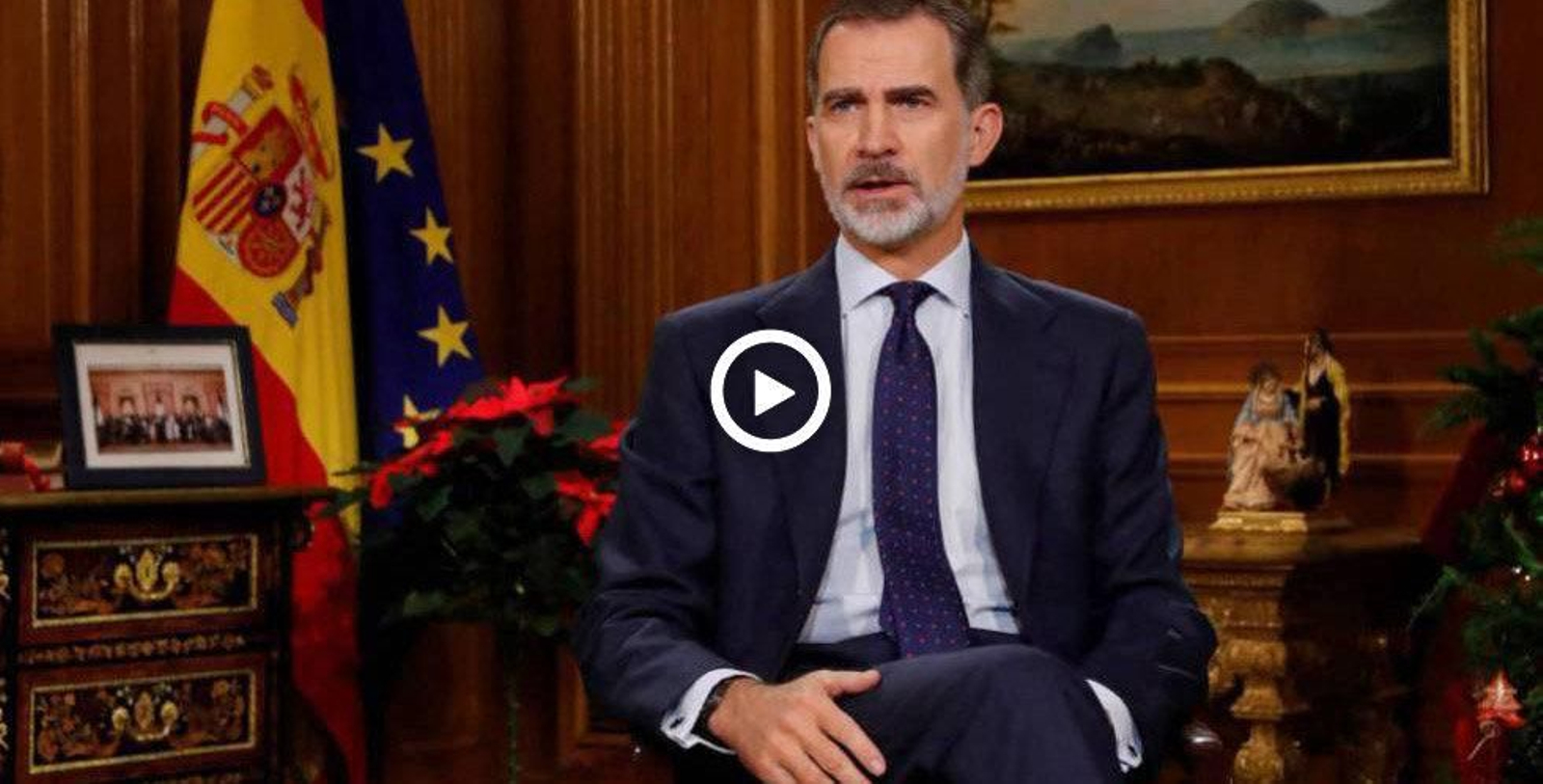 El rey agradece el esfuerzo de quienes trabajan por los demás en Nochebuena.