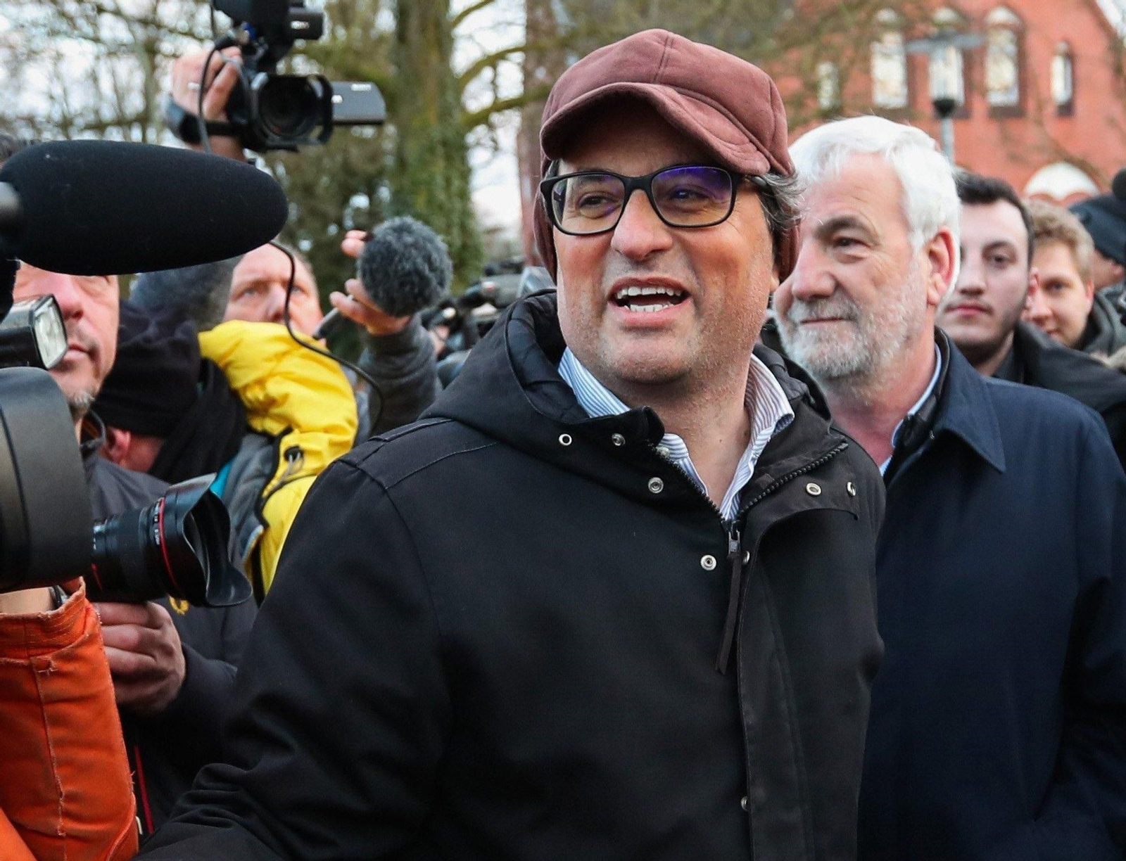 Quim Torra, llegando a la cárcel de Neumünster, Alemania, el pasado mes de marzo.