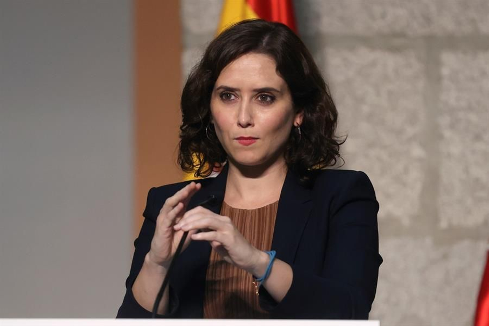 La presidenta madrileña, Isabel Díaz Ayuso.