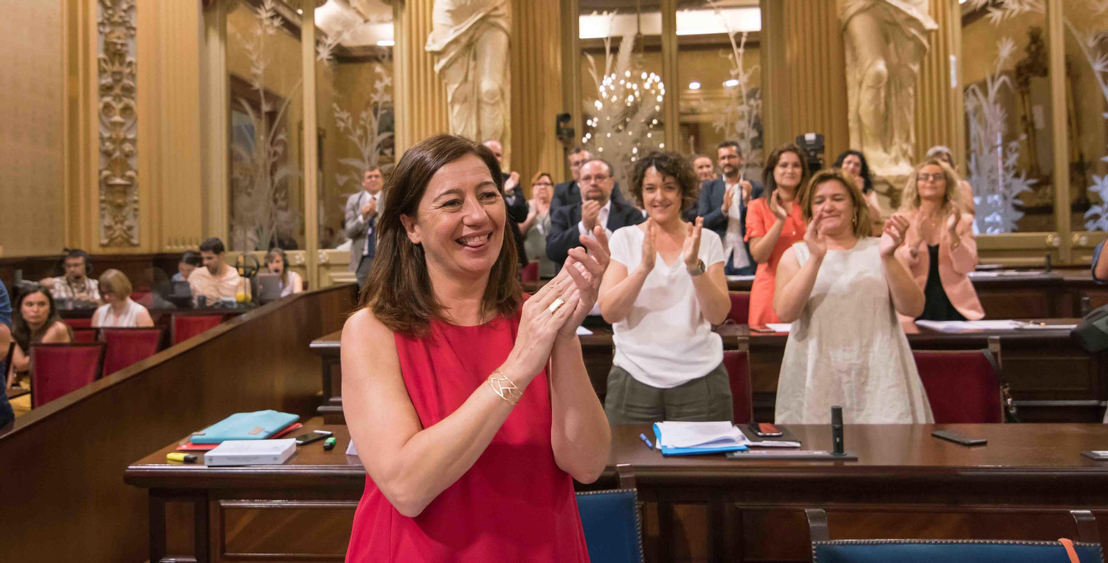 La candidata socialista al Govern, Francina Armengol, ha sido proclamada presidenta. EFE / Atienza