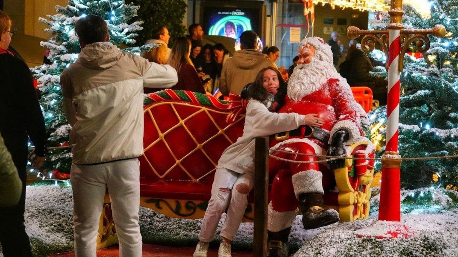 El photocall de Papá Noel.