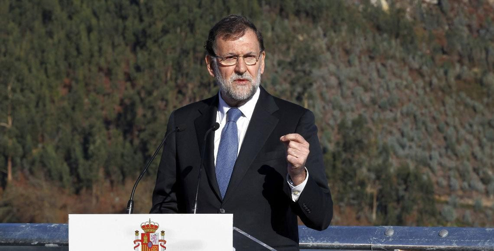 El presidente del Gobierno, Mariano Rajoy, durante su visita a Andorra.
