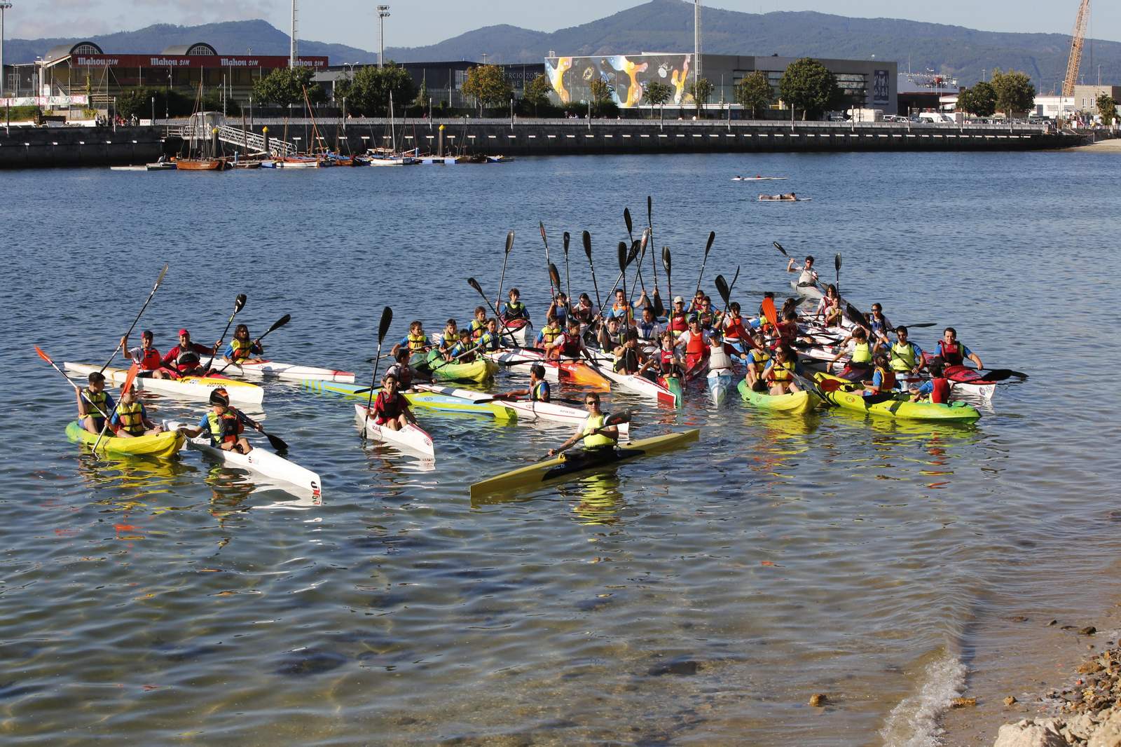 La jornada de entrenamiento especial de la mano de +Deporte Atlántico y el club de piragüismo Kayak Vigo